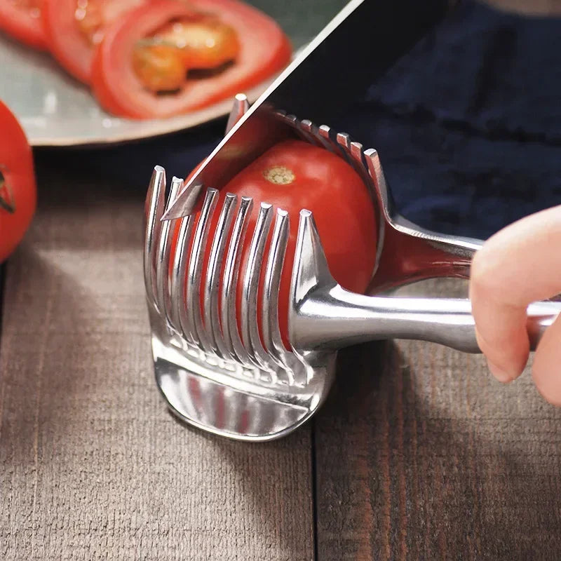 SliceGuard™ — Stainless Steel Onion & Veggie Holder