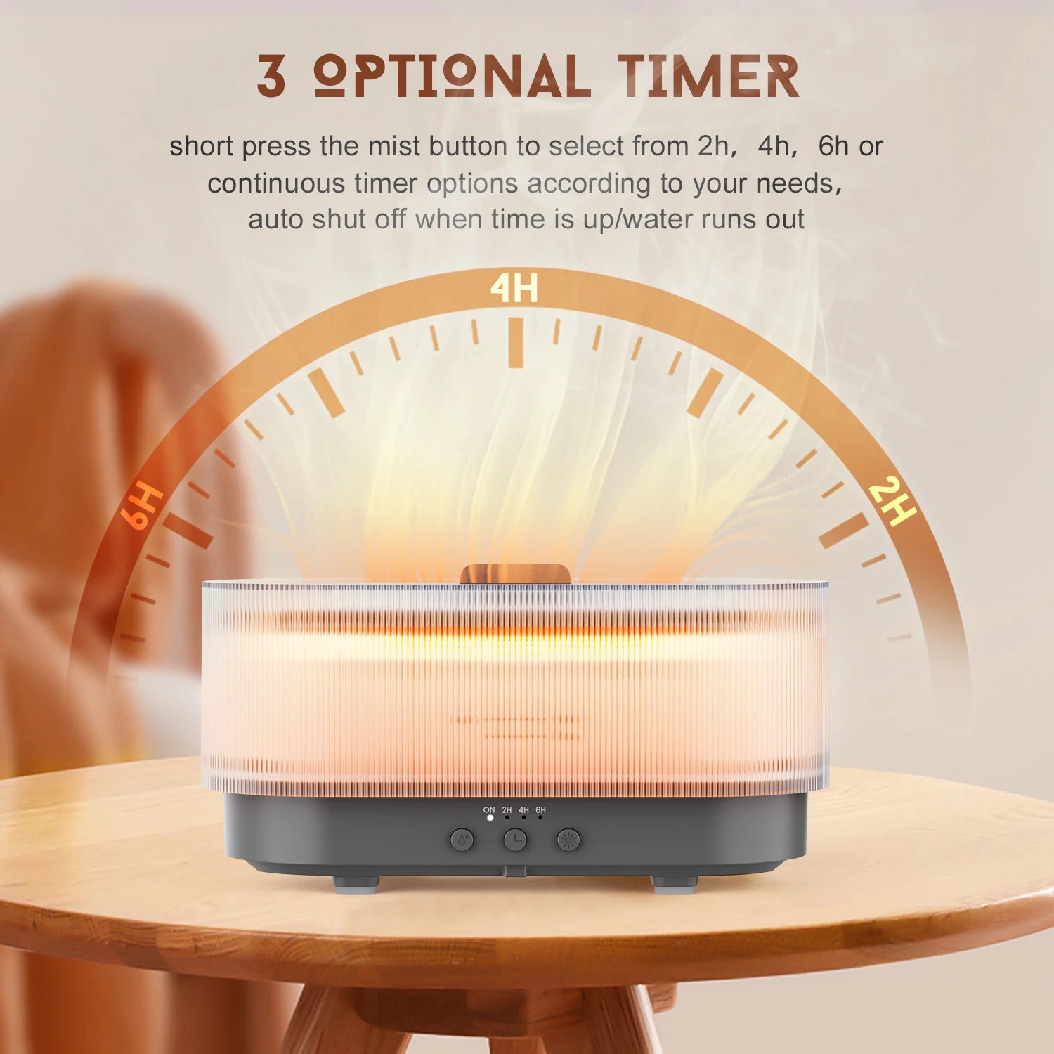 FlameMist™ — LED Aroma Humidifier & Diffuser